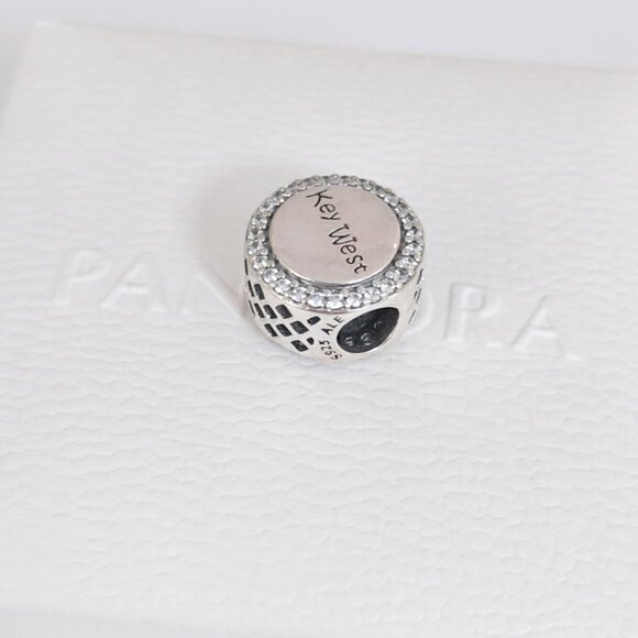 Pandora Key West FL Chick Exclusive Travel Destination Bead Charm S925 Silver - Picture 6 of 7